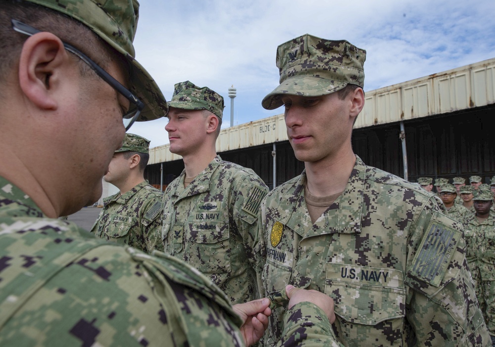 Frocking Ceremony for CRS 1 Sailors