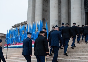 Oklahoma Army and Air National Guardsmen partner for newly elected Governor Kevin Stitt’s inauguration ceremony