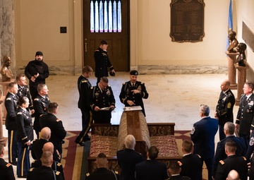 Oklahoma Army and Air National Guardsmen partner for newly elected Governor Kevin Stitt’s inauguration ceremony
