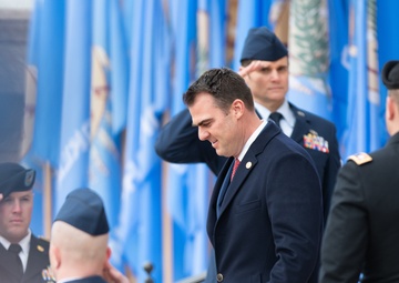 Oklahoma Army and Air National Guardsmen partner for newly elected Governor Kevin Stitt’s inauguration ceremony