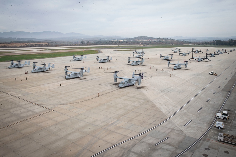 Look up: 3rd MAW formation flight over MCAS Camp Pendleton