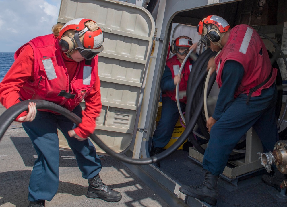 Flight Ops Aboard USS McCampbell
