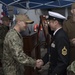 USS Antietam (CG 54) Executive Officer welcomes JMSDF Sailors during 7th Fleet Sailor of the Year competition