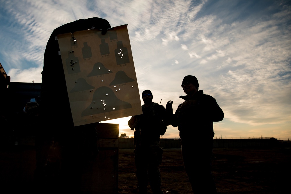 Coalition Forces Conduct Weapons Range