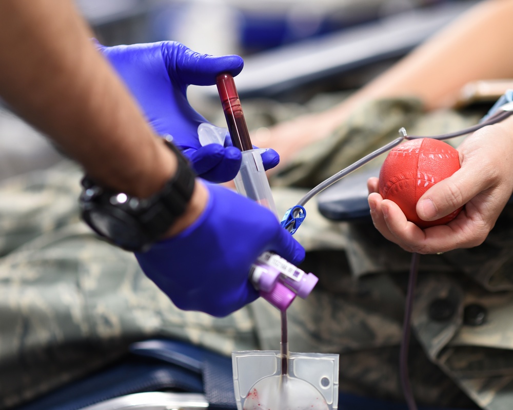 132d Wing members donate blood