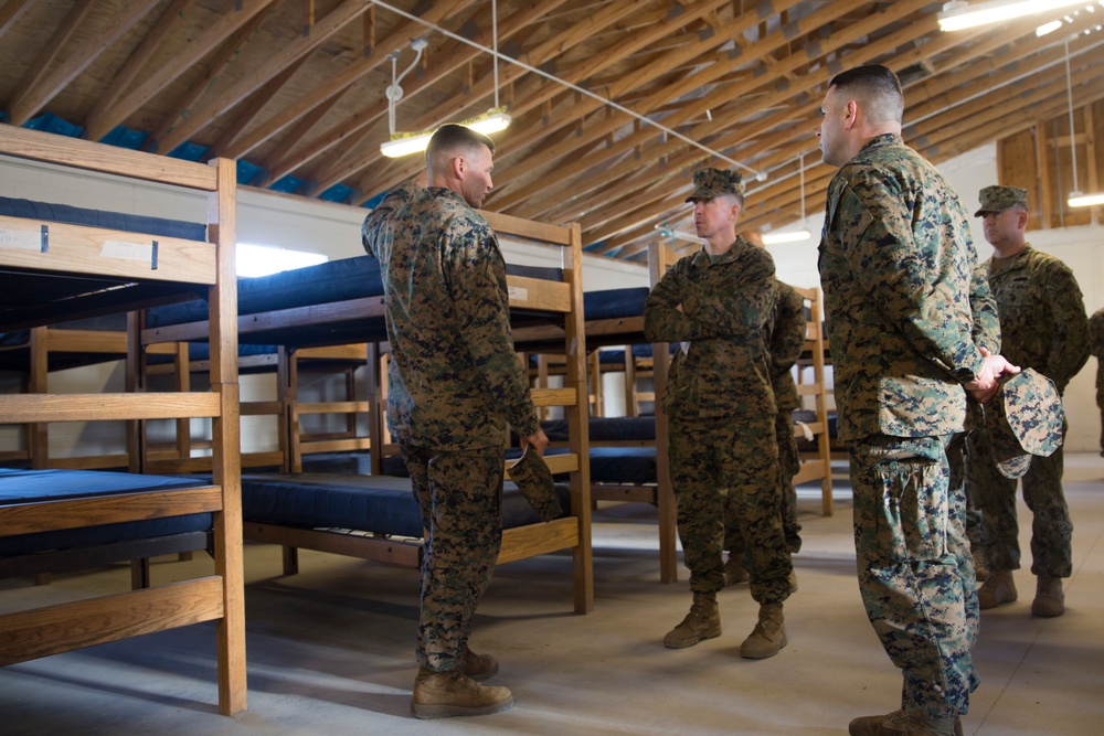 Commanding General of Marine Corps Installations East-Camp Lejeune Inspects Hurricane Damage