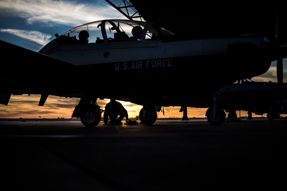 Sunset at Vance Air Force Base