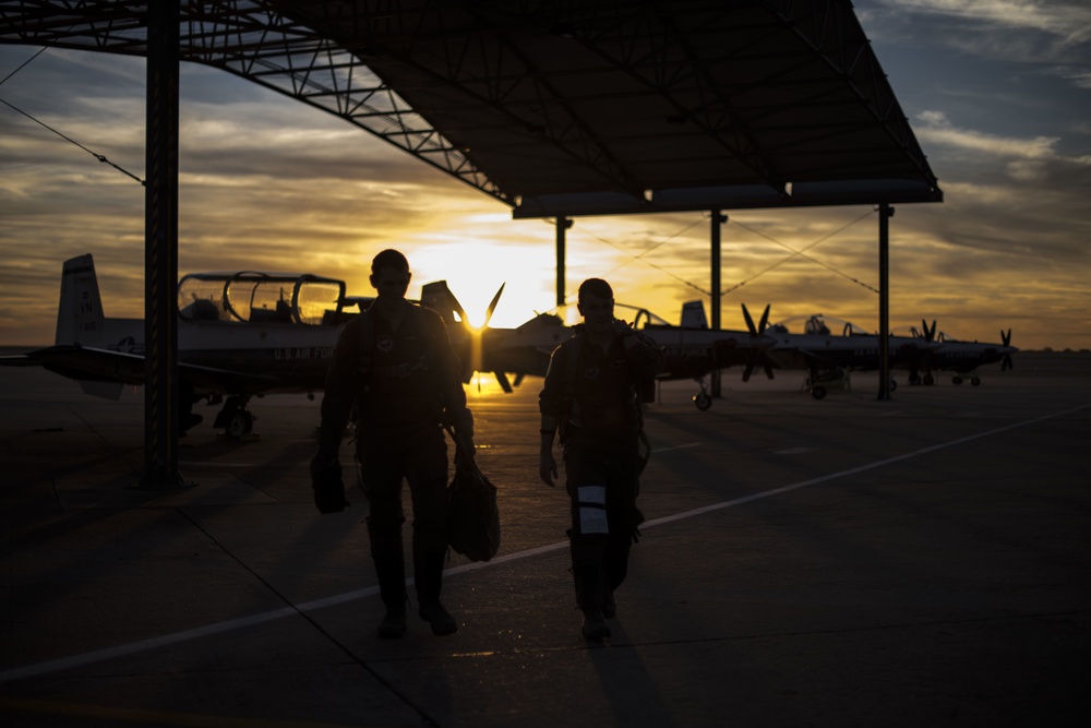 Sunset at Vance Air Force Base