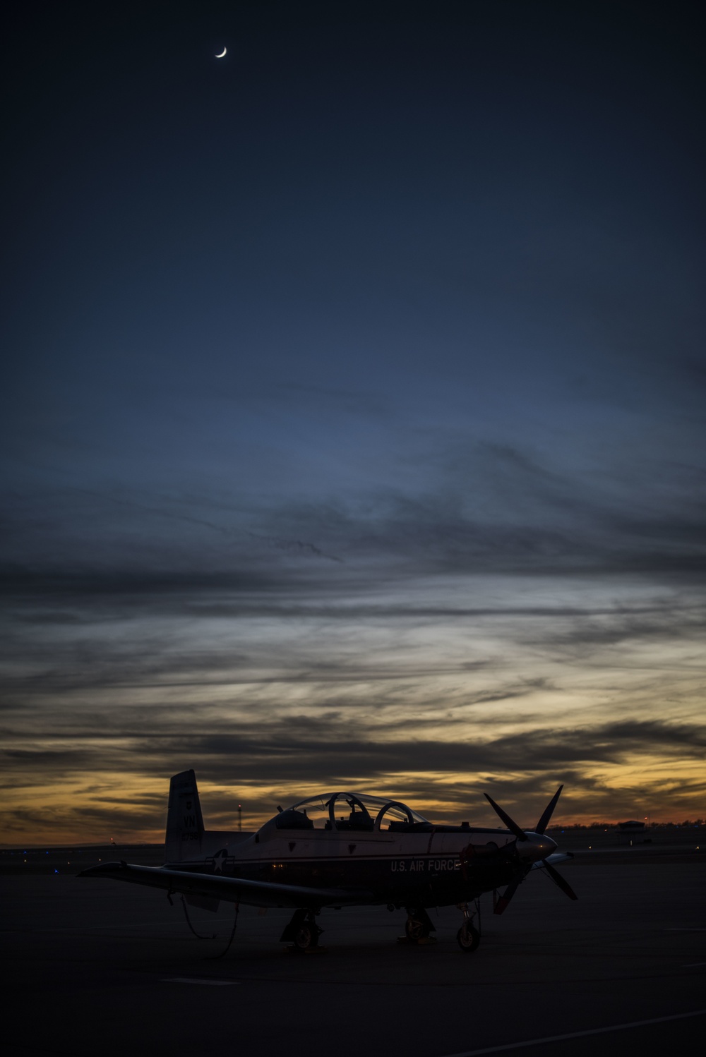 Sunset at Vance Air Force Base