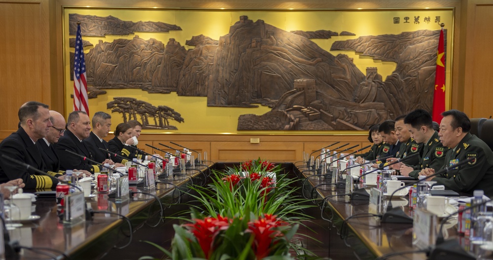 CNO Meets with Chief of Staff of the Joint Staff Department Under China’s Central Military Commission Gen. Li Zuocheng