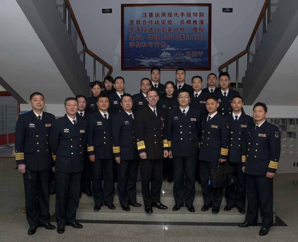CNO Visits People's Liberation Army (Navy) Command College
