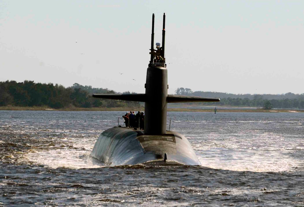 USS Tennessee (SSBN 734) (Gold) Returns to Homeport