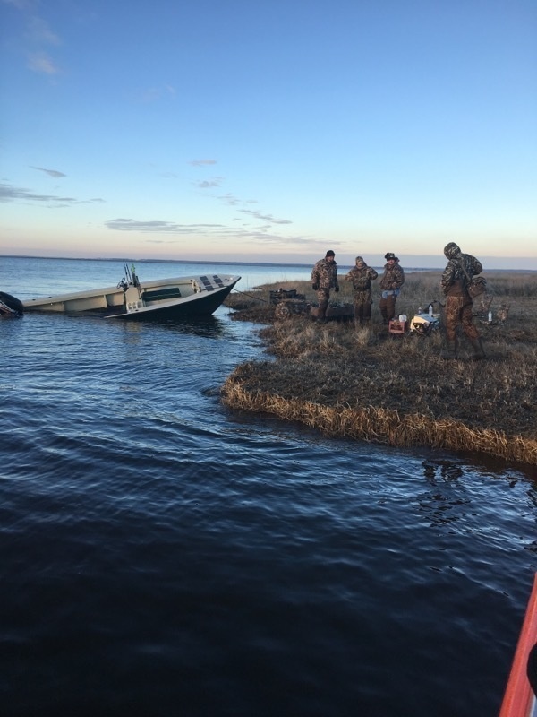 Coast Guard Station Hobucken assists aground duck hunters