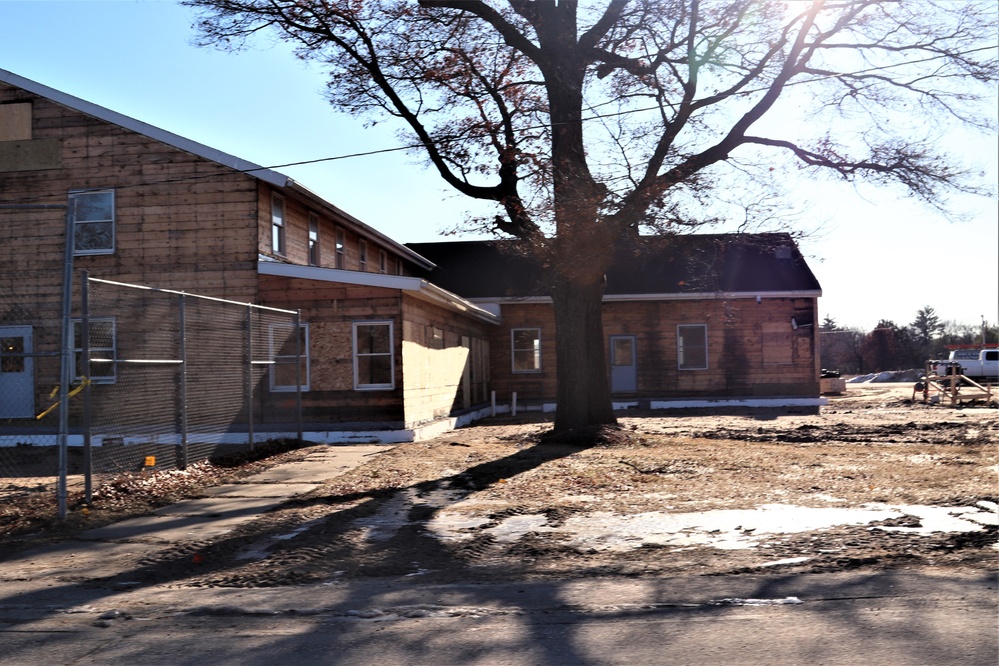 Old Community Center renovation continues at Fort McCoy through winter