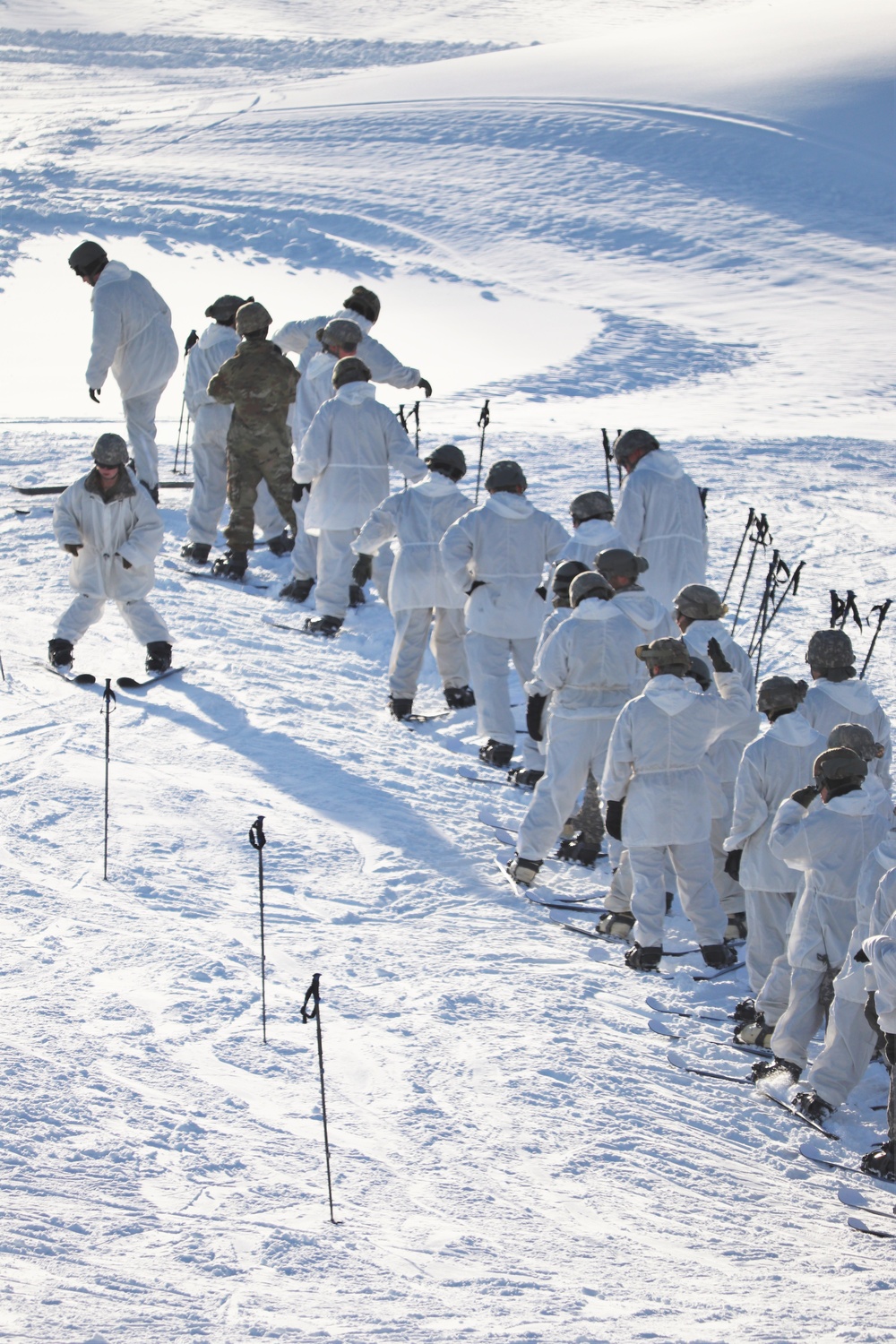 CWOC Class 19-02 students complete skiing familiarization while training at Fort McCoy