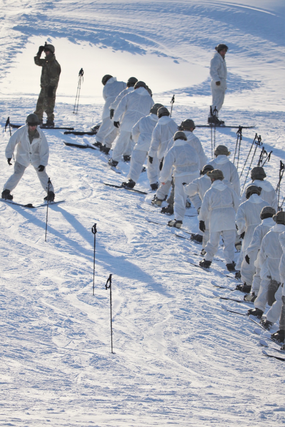 CWOC Class 19-02 students complete skiing familiarization while training at Fort McCoy