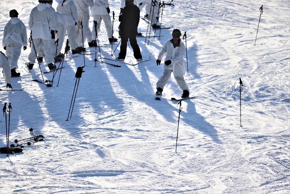 CWOC Class 19-02 students complete skiing familiarization while training at Fort McCoy