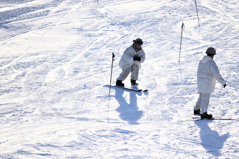 CWOC Class 19-02 students complete skiing familiarization while training at Fort McCoy