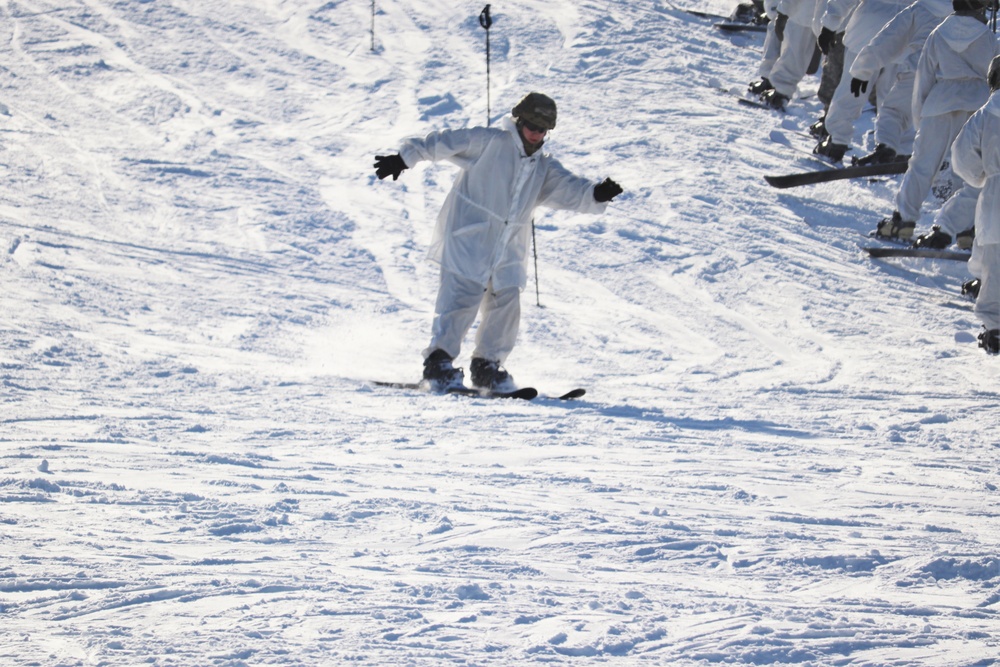 CWOC Class 19-02 students complete skiing familiarization while training at Fort McCoy