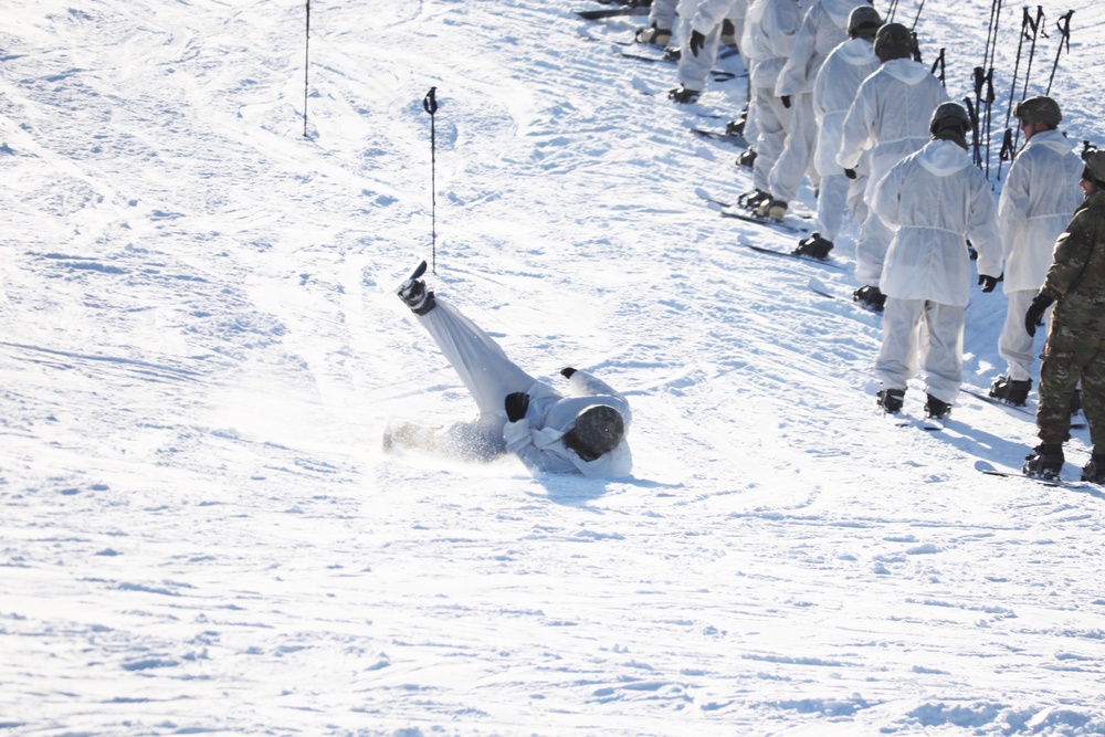 CWOC Class 19-02 students complete skiing familiarization while training at Fort McCoy