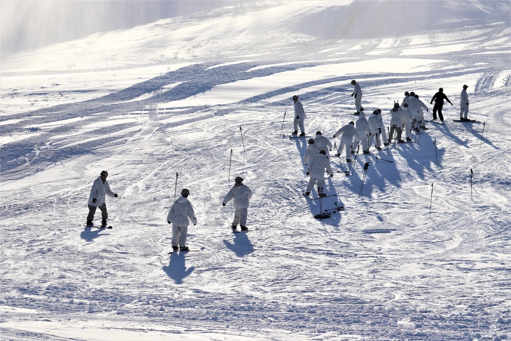 CWOC Class 19-02 students complete skiing familiarization while training at Fort McCoy