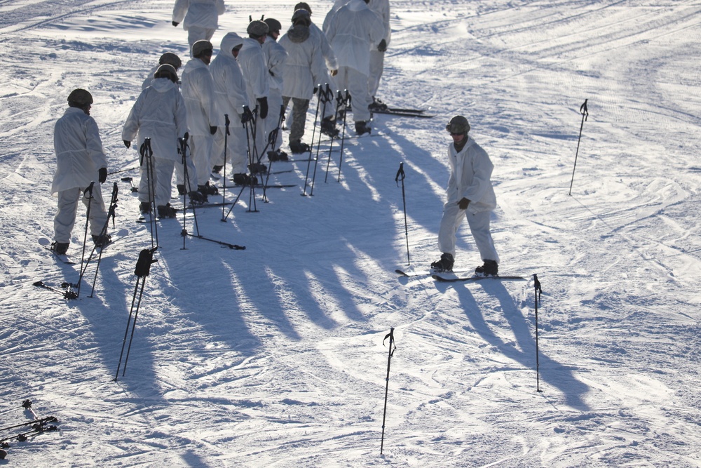 CWOC Class 19-02 students complete skiing familiarization while training at Fort McCoy