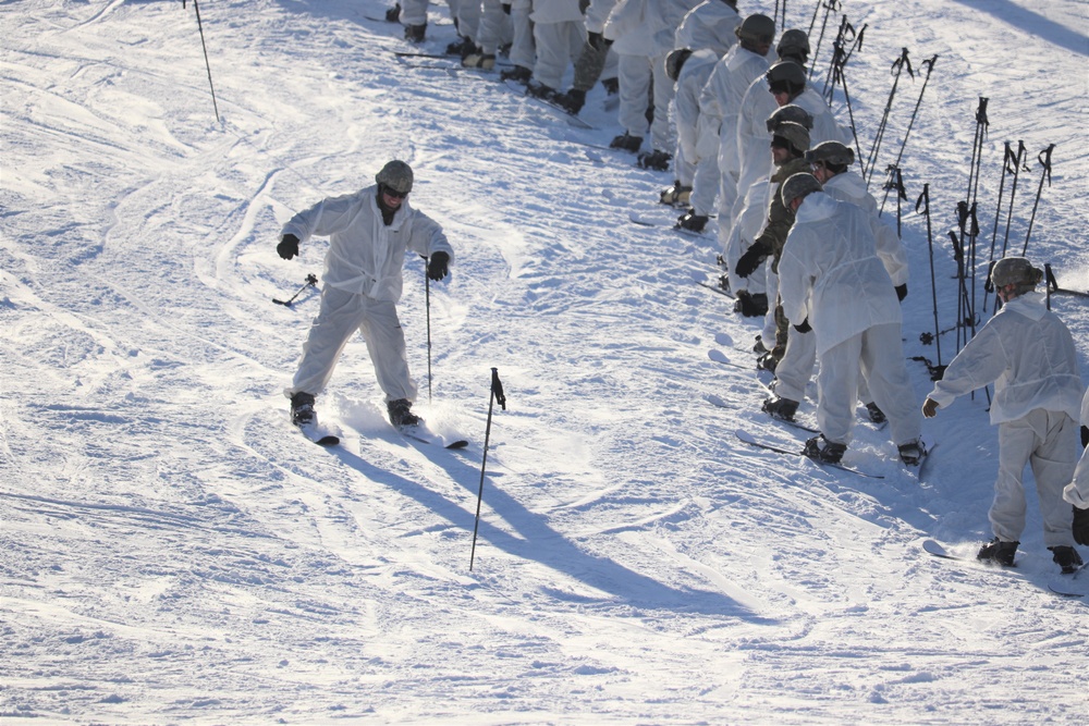 CWOC Class 19-02 students complete skiing familiarization while training at Fort McCoy