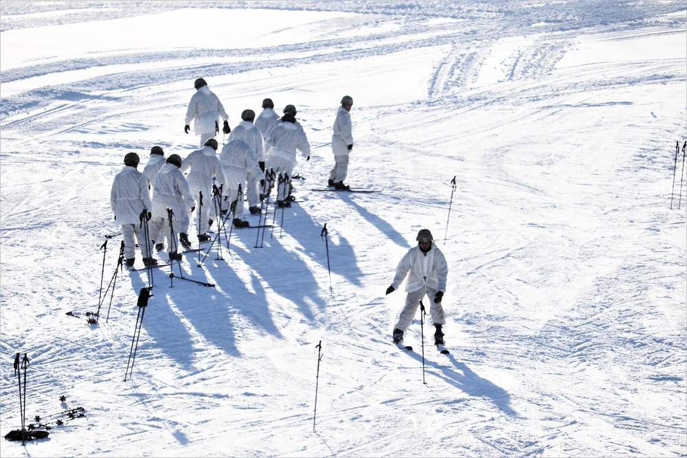 CWOC Class 19-02 students complete skiing familiarization while training at Fort McCoy