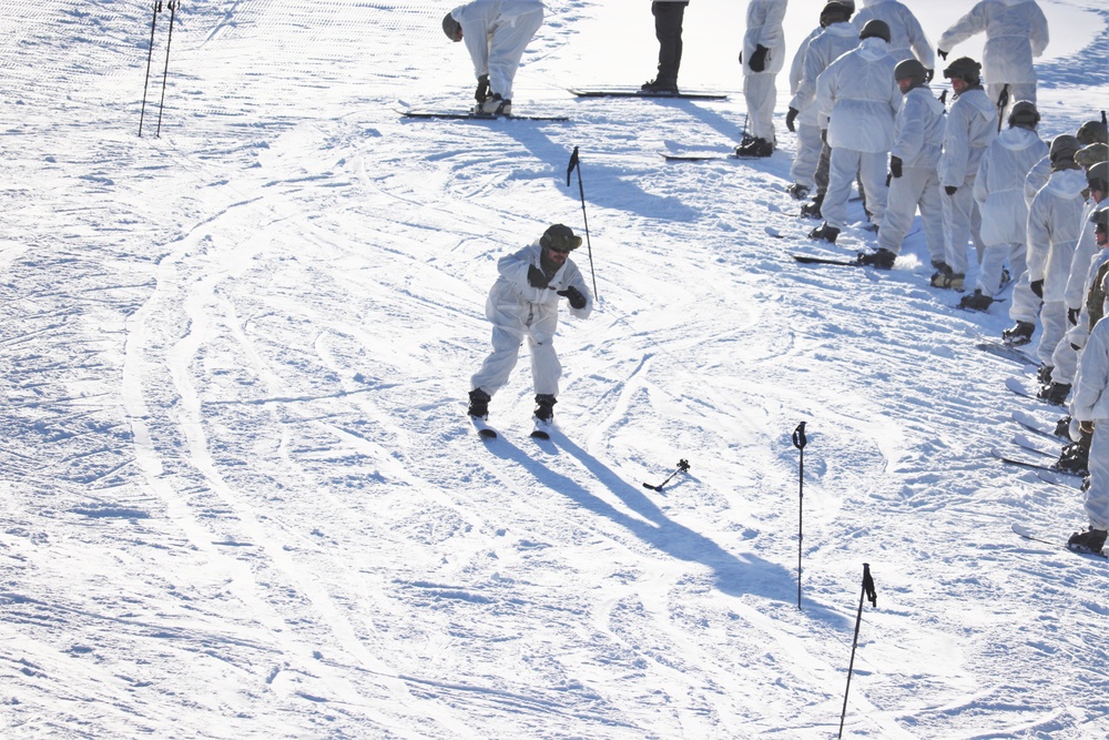 CWOC Class 19-02 students complete skiing familiarization while training at Fort McCoy