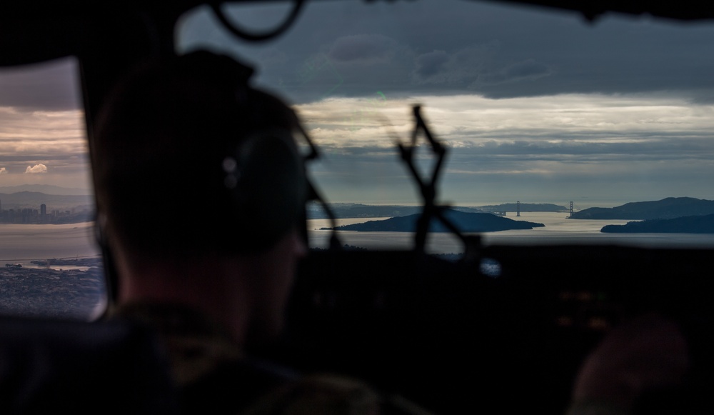 Final flight with a view