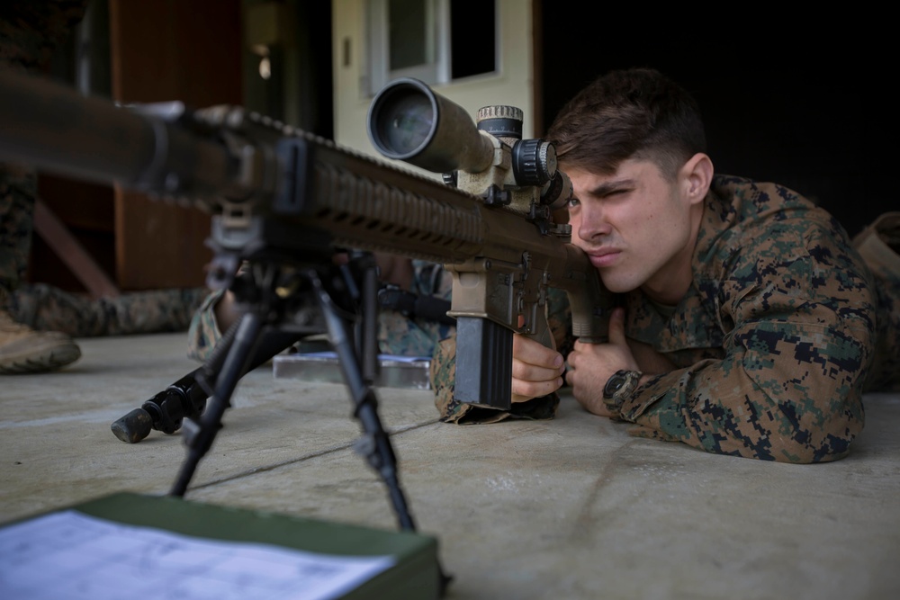 Pre-Sniper course with 3d Marine Division