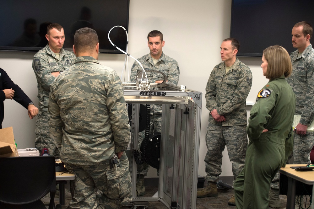 132d Wing members train on 3D printer