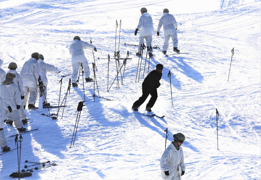 CWOC Class 19-02 students complete skiing familiarization while training at Fort McCoy