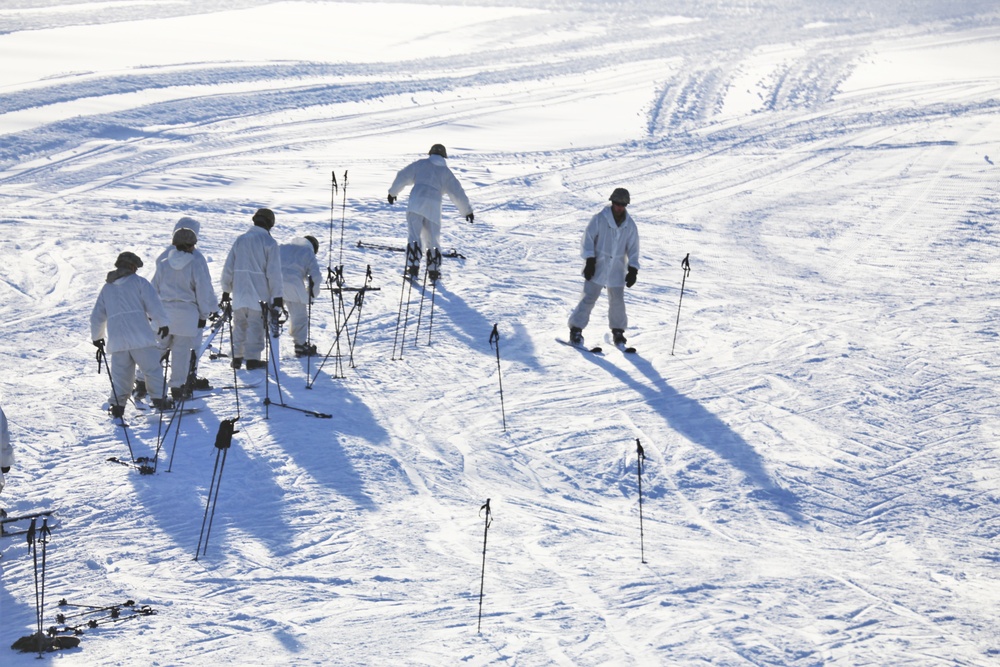 CWOC Class 19-02 students complete skiing familiarization while training at Fort McCoy