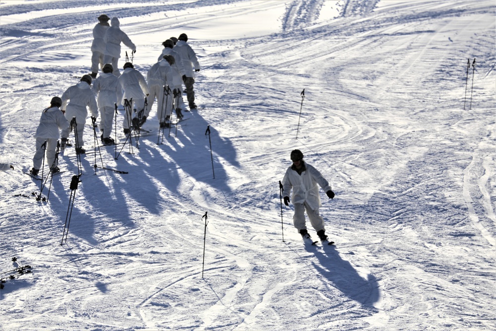 CWOC Class 19-02 students complete skiing familiarization while training at Fort McCoy