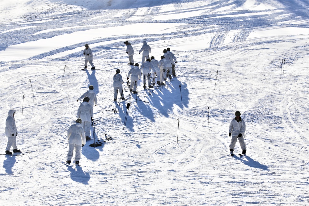 CWOC Class 19-02 students complete skiing familiarization while training at Fort McCoy