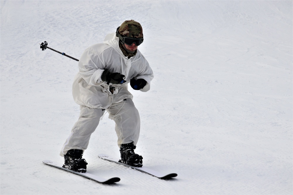 CWOC Class 19-02 students complete skiing familiarization while training at Fort McCoy