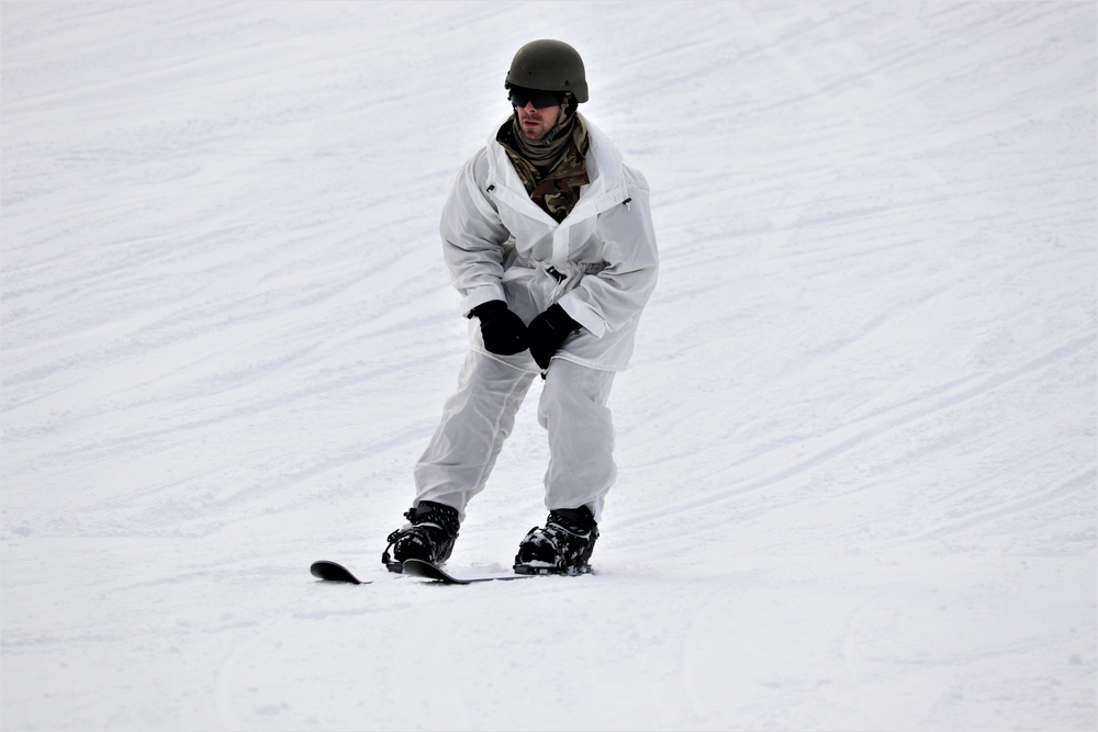 CWOC Class 19-02 students complete skiing familiarization while training at Fort McCoy