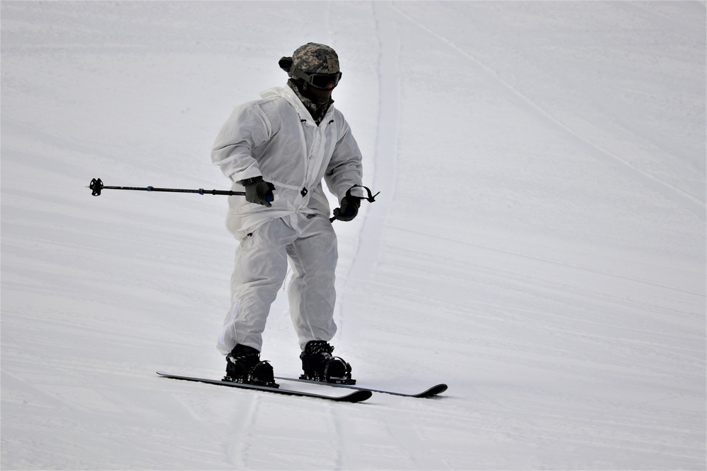 CWOC Class 19-02 students complete skiing familiarization while training at Fort McCoy