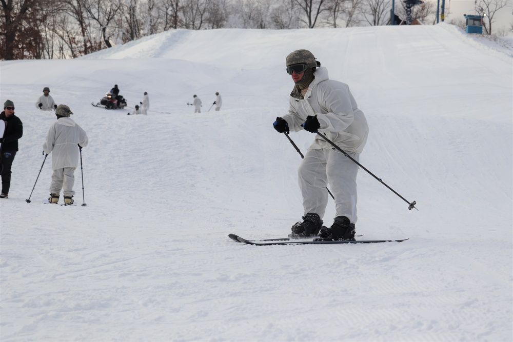 CWOC Class 19-02 students complete skiing familiarization while training at Fort McCoy