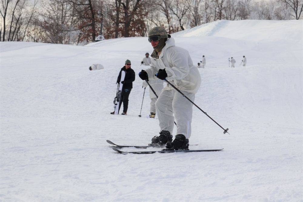 CWOC Class 19-02 students complete skiing familiarization while training at Fort McCoy