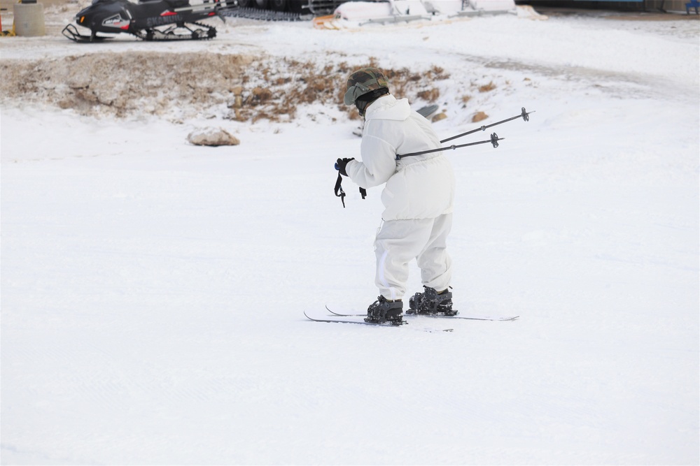 CWOC Class 19-02 students complete skiing familiarization while training at Fort McCoy