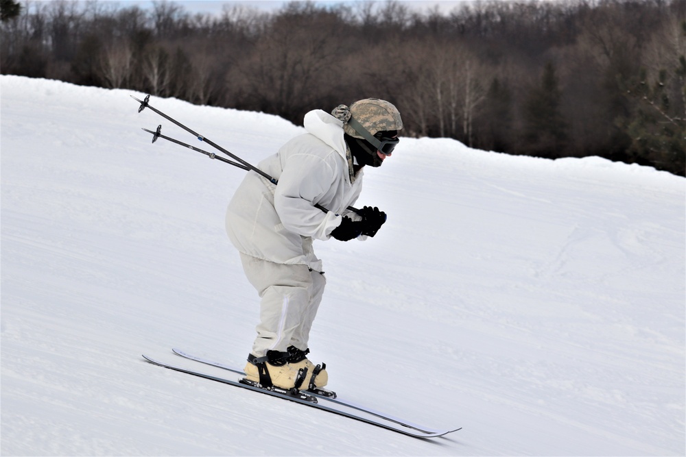 CWOC Class 19-02 students complete skiing familiarization while training at Fort McCoy