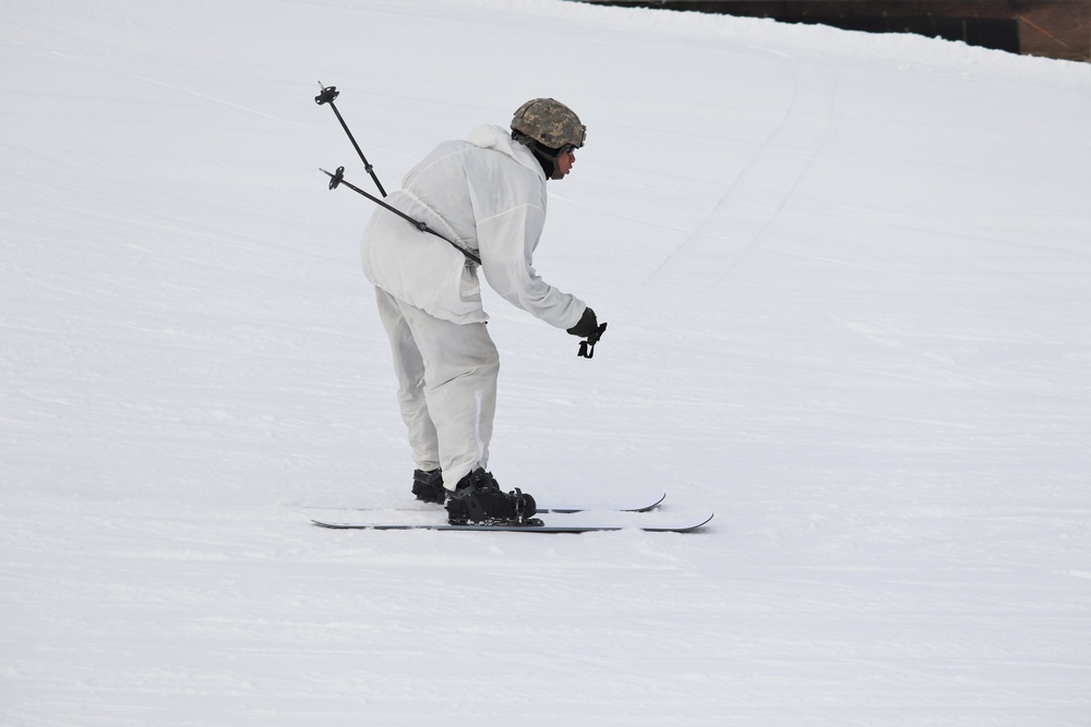 CWOC Class 19-02 students complete skiing familiarization while training at Fort McCoy