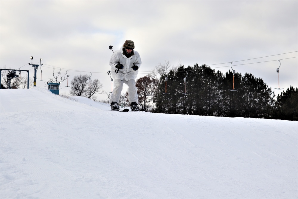 CWOC Class 19-02 students complete skiing familiarization while training at Fort McCoy