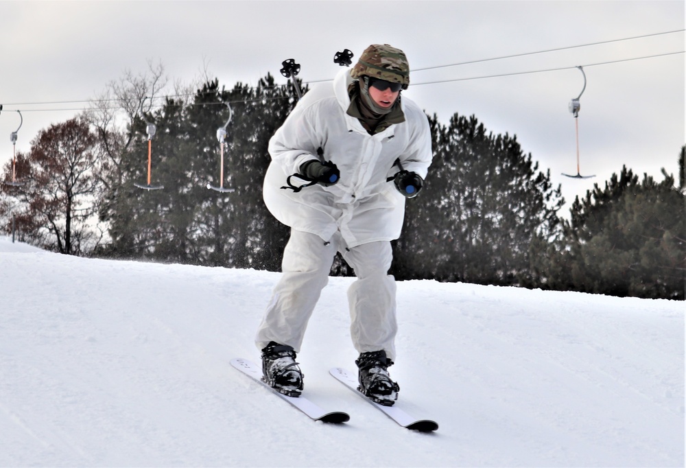 CWOC Class 19-02 students complete skiing familiarization while training at Fort McCoy