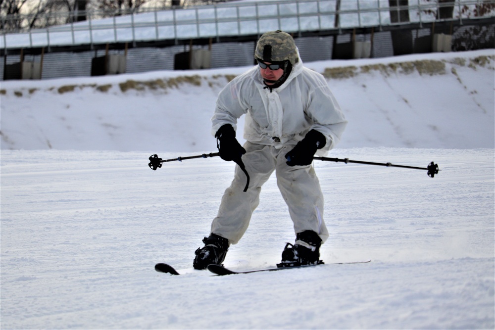 CWOC Class 19-02 students complete skiing familiarization while training at Fort McCoy