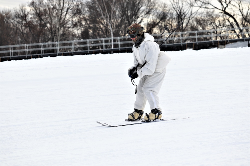 CWOC Class 19-02 students complete skiing familiarization while training at Fort McCoy