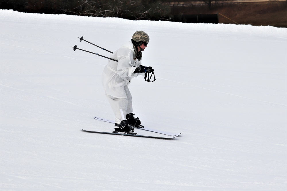 CWOC Class 19-02 students complete skiing familiarization while training at Fort McCoy