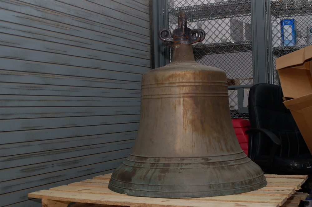 Bell from the USS Virginia (BB 13) returns to curator branch